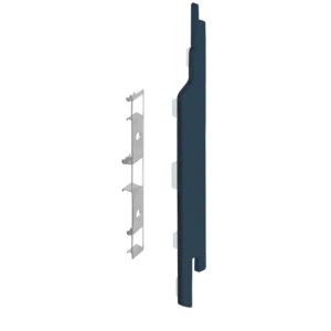 Keralit Eindkappen 2814 rechts incl. connector (5 stuks) - Staalblauw (per stuk)