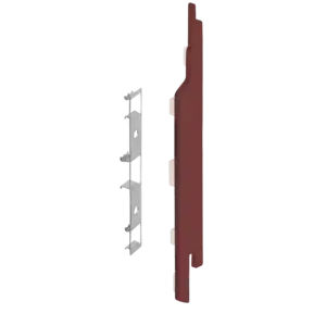 Keralit Eindkappen 2814 rechts incl. connector (5 stuks) - Wijnrood (per stuk)
