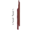 Keralit Eindkappen 2814 rechts incl. connector (5 stuks) - Wijnrood (per stuk)