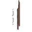 Keralit Eindkappen 2814 rechts incl. connector (5 stuks) - Bruin eiken (per stuk)