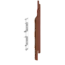 Keralit Eindkappen 2814 rechts incl. connector (5 stuks) - Golden oak (per stuk)