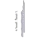 Keralit Eindkappen 2814 rechts incl. connector (5 stuks) - Wit eiken (per stuk)