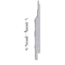Keralit Eindkappen 2814 rechts incl. connector (5 stuks) - Wit eiken (per stuk)