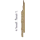Keralit Eindkappen 2814 rechts incl. connector (5 stuks) - Natuur eiken (per stuk)