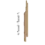 Keralit Eindkappen 2814 rechts incl. connector (5 stuks) - Natuur eiken (per stuk)