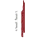 Keralit Eindkappen 2814 rechts incl. connector (5 stuks) - Rood (per stuk)