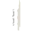 Keralit Eindkappen 2814 rechts incl. connector (5 stuks) - Crème (per stuk)