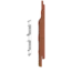 Keralit Eindkappen 2814 rechts incl. connector (5 stuks) - Californian redwood (per stuk)