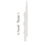 Keralit Eindkappen 2814 rechts incl. connector (5 stuks) - Snowwhite (per stuk)