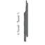 Keralit Eindkappen 2814 rechts incl. connector (5 stuks) - Dustgrey (per stuk)