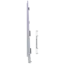 Keralit Eindkappen 2817 links incl. connector (5 stuks) - Wit eiken (per stuk)