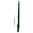 Keralit Eindkappen 2817 rechts incl. connector (5 stuks) - Monumentengroen (per stuk)
