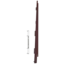 Keralit Eindkappen 2817 rechts incl. connector (5 stuks) - Bruin eiken (per stuk)
