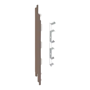Keralit Eindkappen 2819 links incl. connector (5 stuks) - Bruingrijs (per stuk)