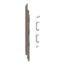 Keralit Eindkappen 2819 links incl. connector (5 stuks) - Bruingrijs (per stuk)