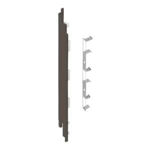 Keralit Eindkappen 2819 links incl. connector (5 stuks) - Kwartsgrijs (per stuk)