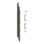 Keralit Eindkappen 2819 links incl. connector (5 stuks) - Kwartsgrijs (per stuk)