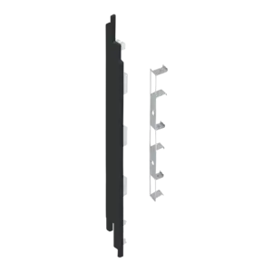 Keralit Eindkappen 2819 links incl. connector (5 stuks) - Zwart (per stuk)