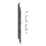 Keralit Eindkappen 2819 links incl. connector (5 stuks) - Basaltgrijs (per stuk)