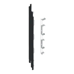 Keralit Eindkappen 2819 links incl. connector (5 stuks) - Zwartgrijs (per stuk)