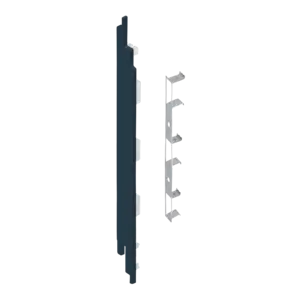 Keralit Eindkappen 2819 links incl. connector (5 stuks) - Staalblauw (per stuk)