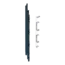 Keralit Eindkappen 2819 links incl. connector (5 stuks) - Staalblauw (per stuk)