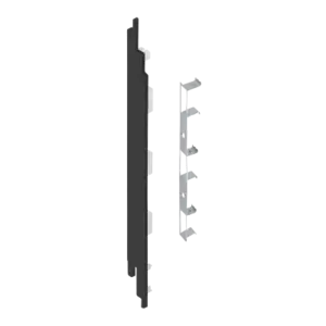Keralit Eindkappen 2819 links incl. connector (5 stuks) - Zwart eiken (per stuk)