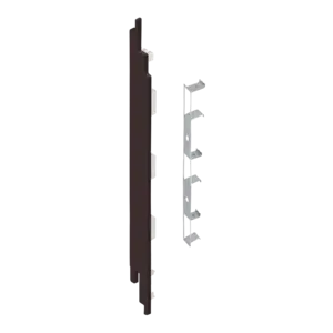 Keralit Eindkappen 2819 links incl. connector (5 stuks) - Donkerbruin (per stuk)