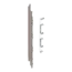 Keralit Eindkappen 2819 links incl. connector (5 stuks) - Vergrijsd ceder (per stuk)
