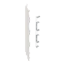 Keralit Eindkappen 2819 links incl. connector (5 stuks) - Snowwhite (per stuk)