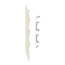 Keralit Eindkappen 2819 links incl. connector (5 stuks) - Sandcream (per stuk)