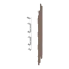 Keralit Eindkap voor 2819 rechts (5 stuks) - Bruingrijs