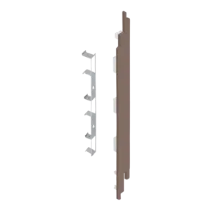 Keralit Eindkappen 2819 rechts incl. connector (5 stuks) - Bruingrijs (per stuk)
