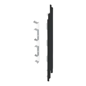 Keralit Eindkappen 2819 rechts incl. connector (5 stuks) - Zwart (per stuk)