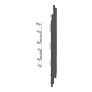Keralit Eindkappen 2819 rechts incl. connector (5 stuks) - Antraciet (per stuk)