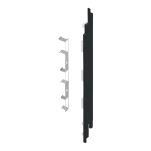Keralit Eindkappen 2819 rechts incl. connector (5 stuks) - Zwartgrijs (per stuk)