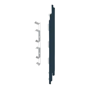 Keralit Eindkappen 2819 rechts incl. connector (5 stuks) - Staalblauw (per stuk)