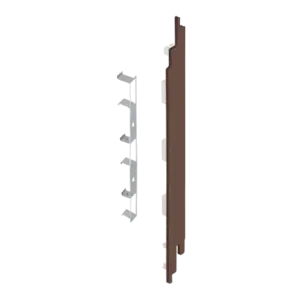 Keralit Eindkappen 2819 rechts incl. connector (5 stuks) - Bruin eiken (per stuk)