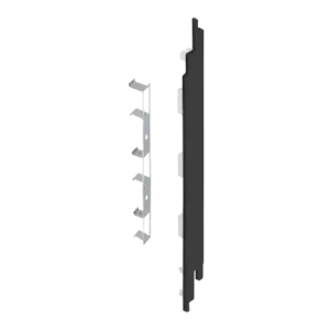 Keralit Eindkappen 2819 rechts incl. connector (5 stuks) - Zwart eiken (per stuk)