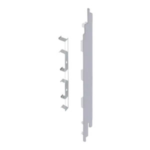 Keralit Eindkappen 2819 rechts incl. connector (5 stuks) - Wit eiken (per stuk)