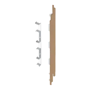 Keralit Eindkappen 2819 rechts incl. connector (5 stuks) - Natuur eiken (per stuk)
