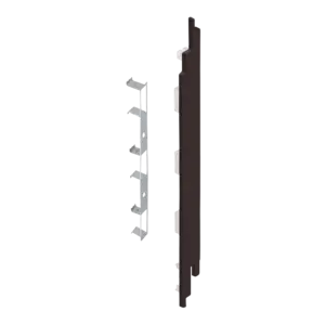 Keralit Eindkappen 2819 rechts incl. connector (5 stuks) - Donkerbruin (per stuk)
