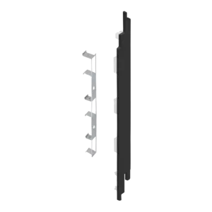 Keralit Eindkappen 2819 rechts incl. connector (5 stuks) - Nightblack (per stuk)