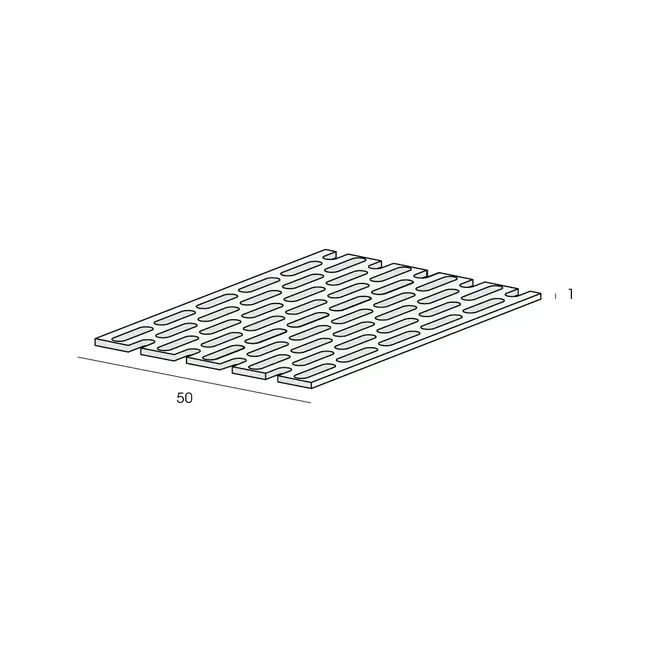 Keralit Ventilatieprofiel 50 x 1 mm zwart (1 x rol 500 cm)