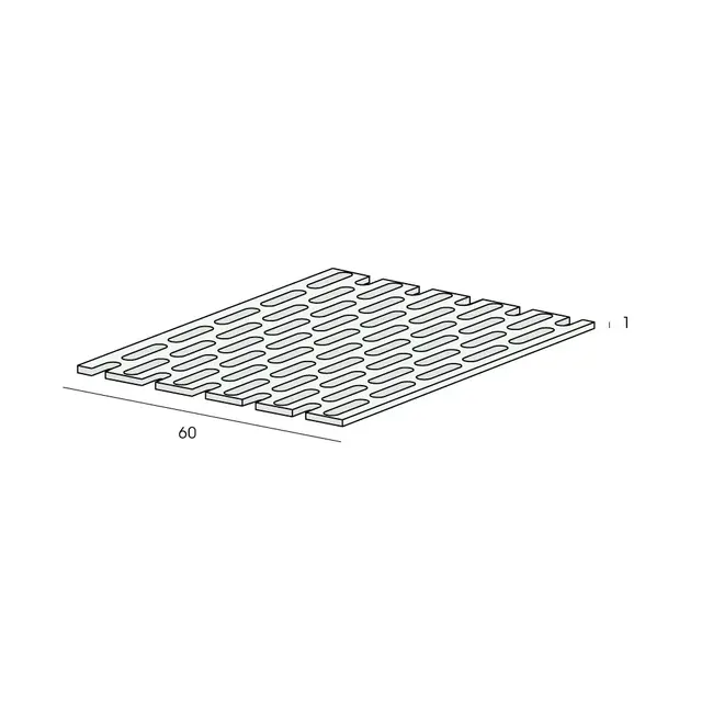 Keralit Ventilatieprofiel 60 x 1 mm zwart (1 x rol 500 cm)