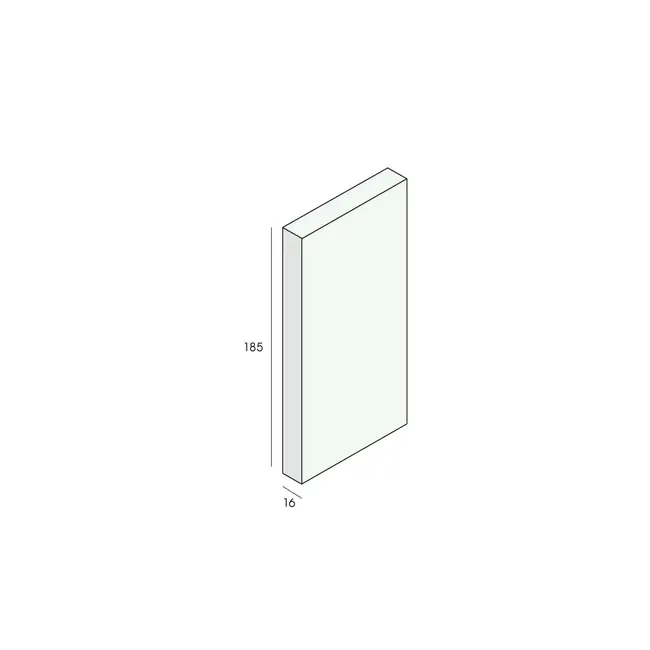Unipanel 185 mm paneel (1 x 290 cm)