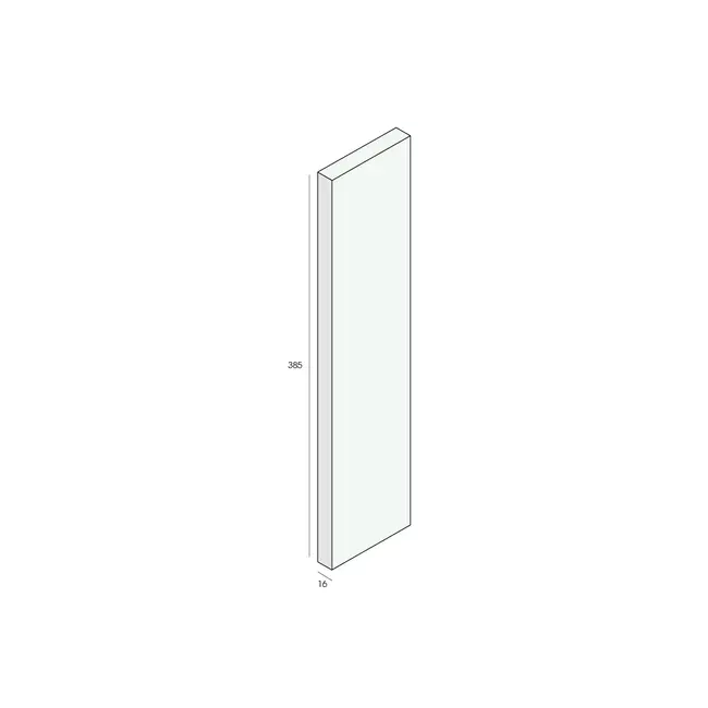 Unipanel 385 mm paneel (1 x 580 cm)