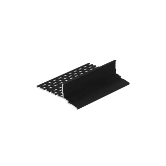 Keralit Startprofiel verticaal 50 mm  ventilatie - Zwart
