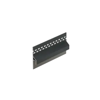 Keralit Trim / kraal ventilerend aansluitprofiel 10 mm - Antraciet