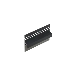 Keralit Trim / kraal ventilerend aansluitprofiel 10 mm - Zwartgrijs (1 x 600 cm)